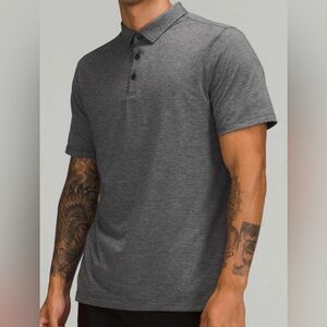 Lululemon Evolution Short Sleeve Polo Shirt *Pique Fabric
Heathered Black size M